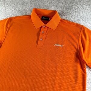 Vintage Titleist Golf Polo Shirt Athletic Orange Men's Size XL Stretch Clean